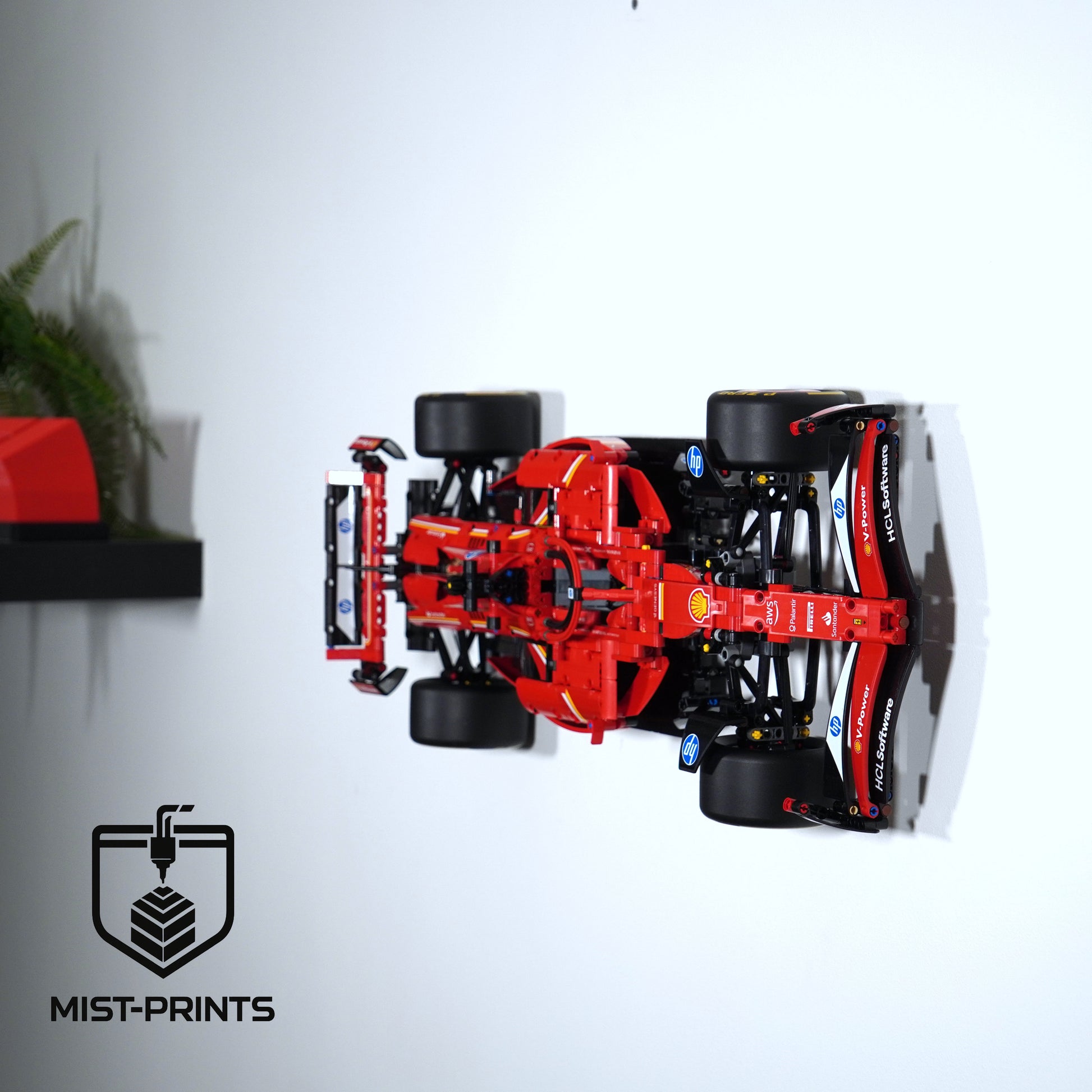 Universele 2-delige Wandbeugel – Compatibel met LEGO® Ferrari F1 42207