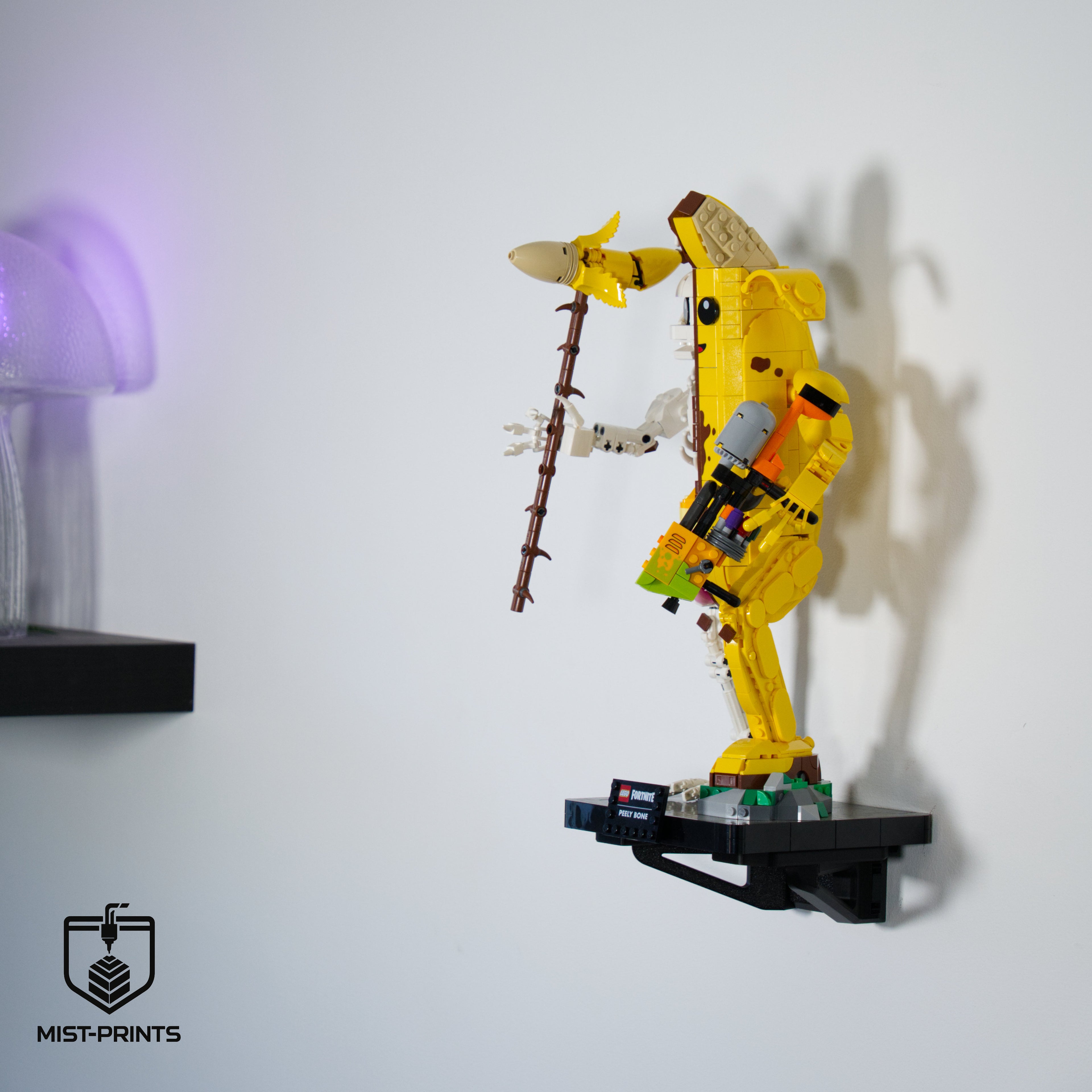 Premium Wandbeugel – Compatibel met LEGO® Peely Bone 77072