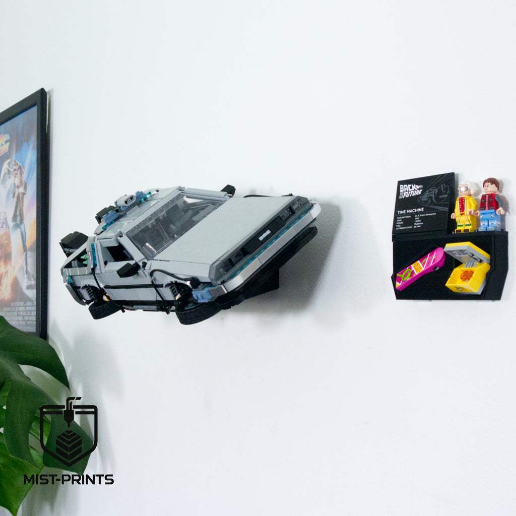 Premium Wandbeugel – Compatibel met LEGO® Back to the Future Time Machine 10300