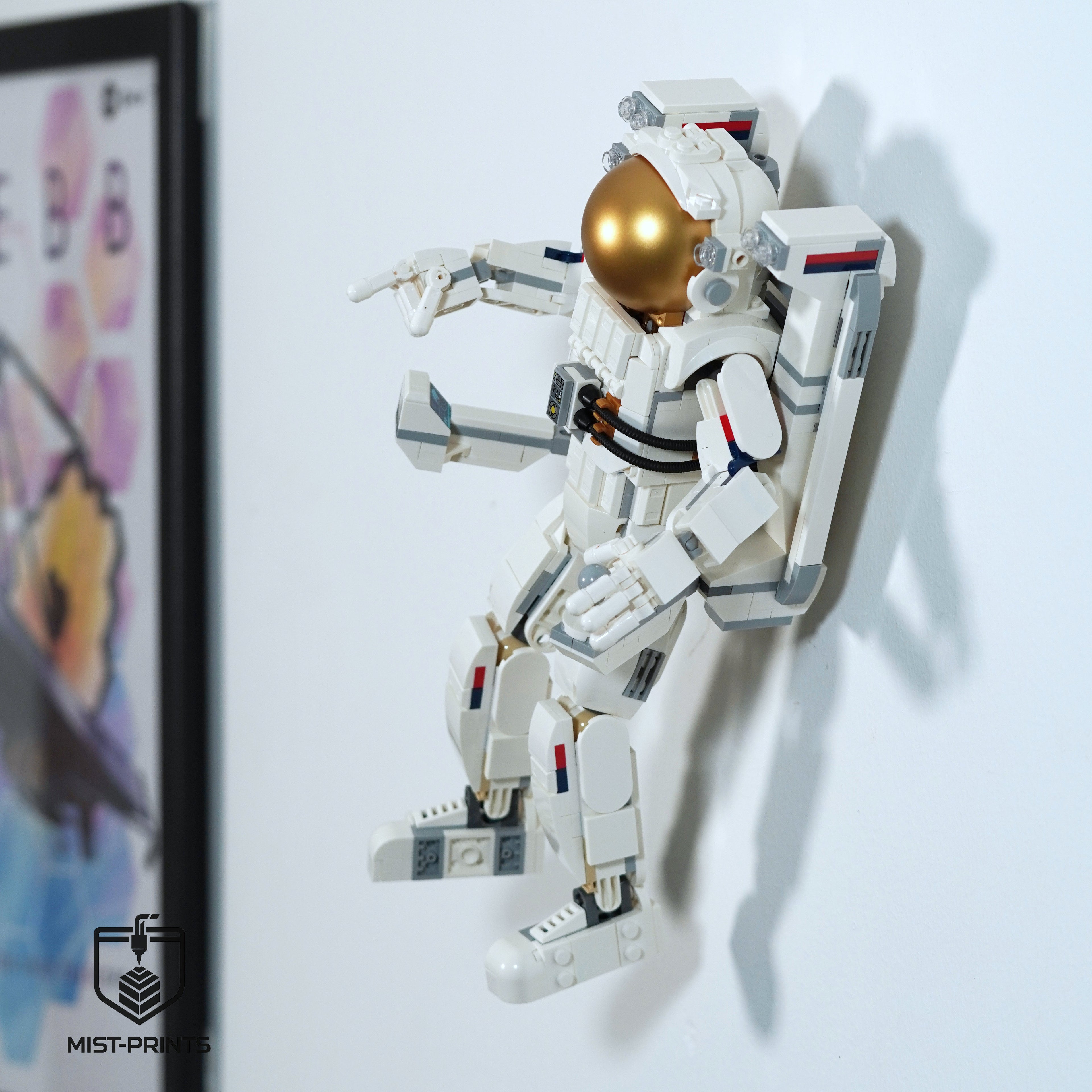 Premium Wandbeugel – Compatibel met LEGO® Creator 3-in-1 Astronaut 31152