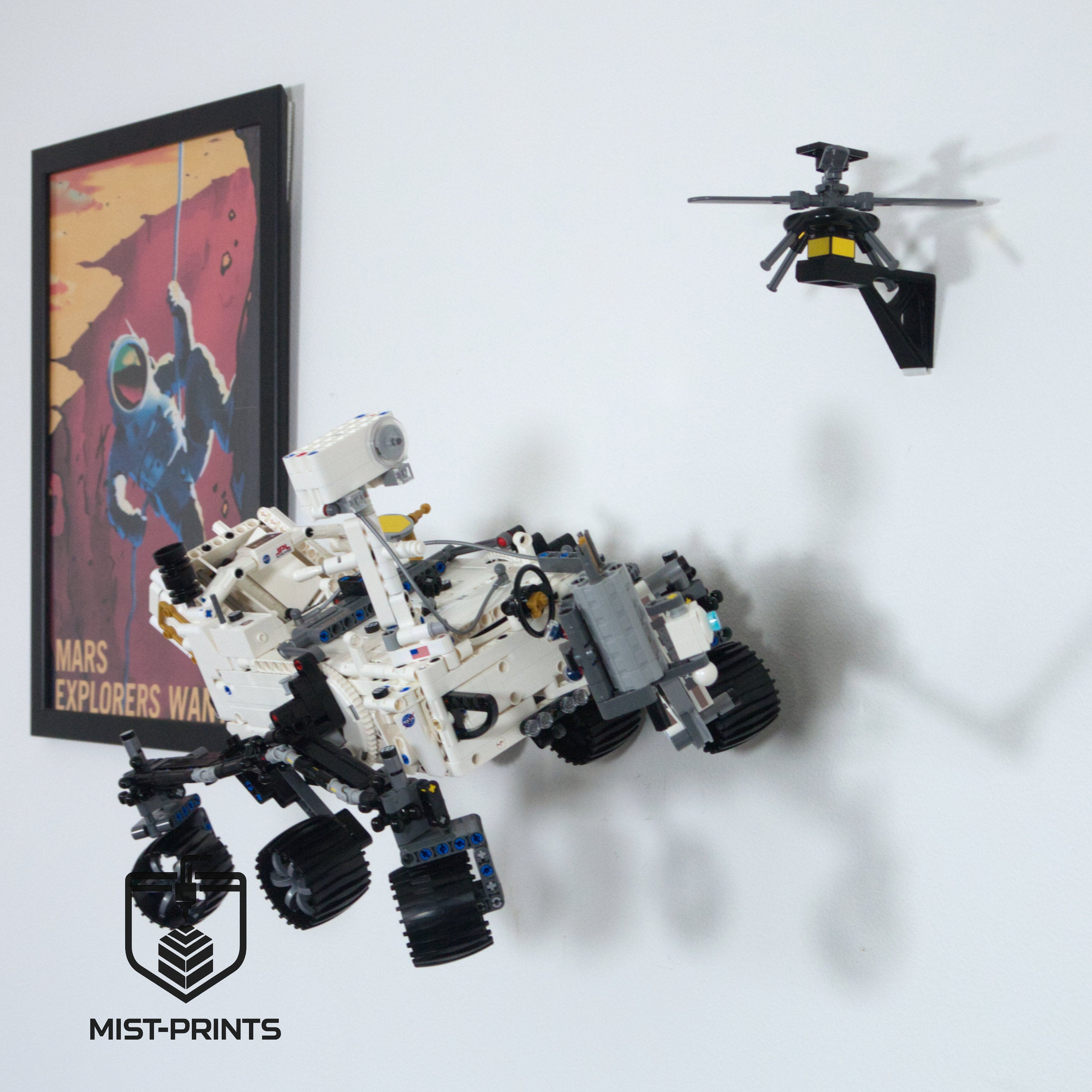 Premium Wandbeugel – Compatibel met LEGO® Technic NASA Mars Rover Perseverance 42158