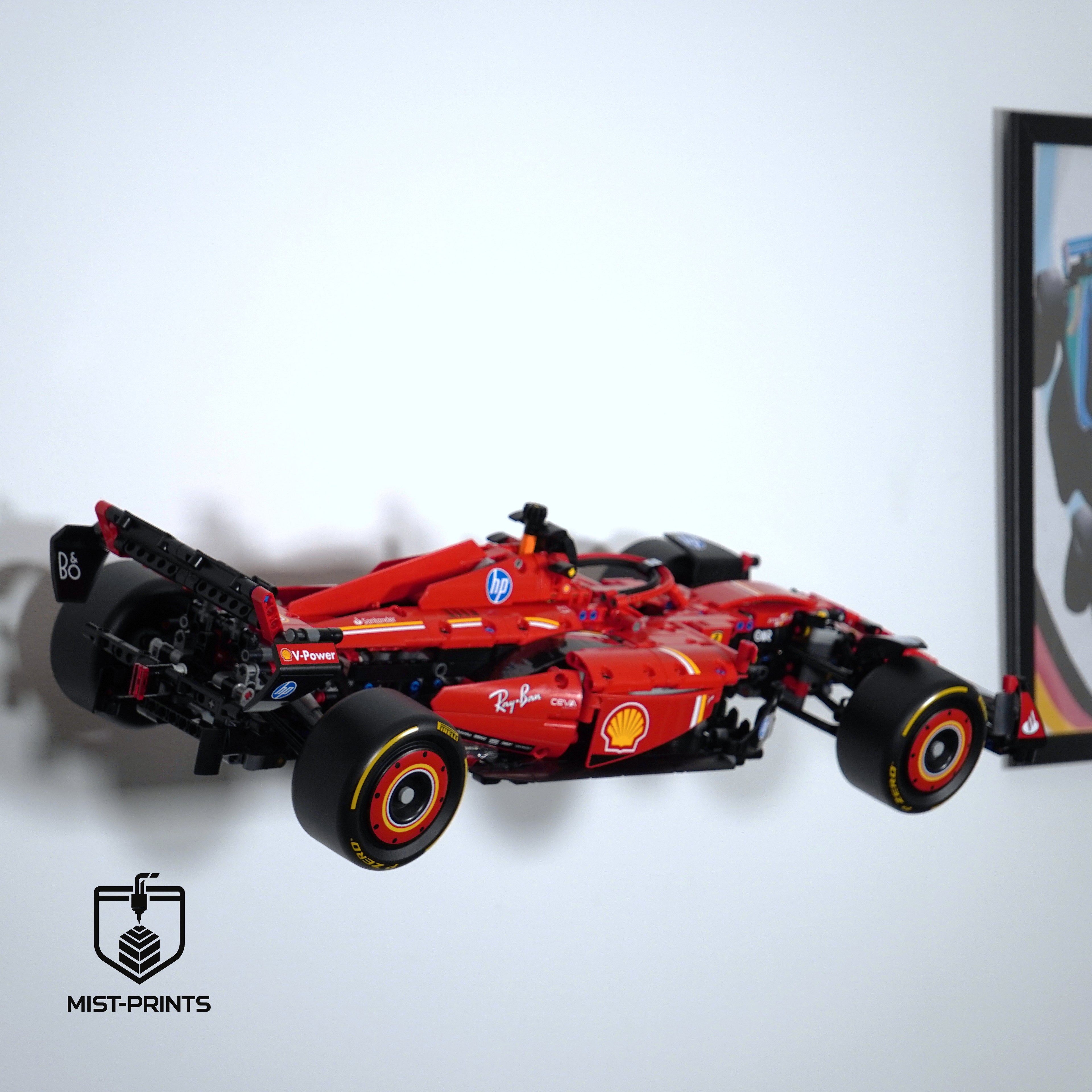 Premium Wandbeugel – Compatibel met LEGO® Ferrari F1 42207