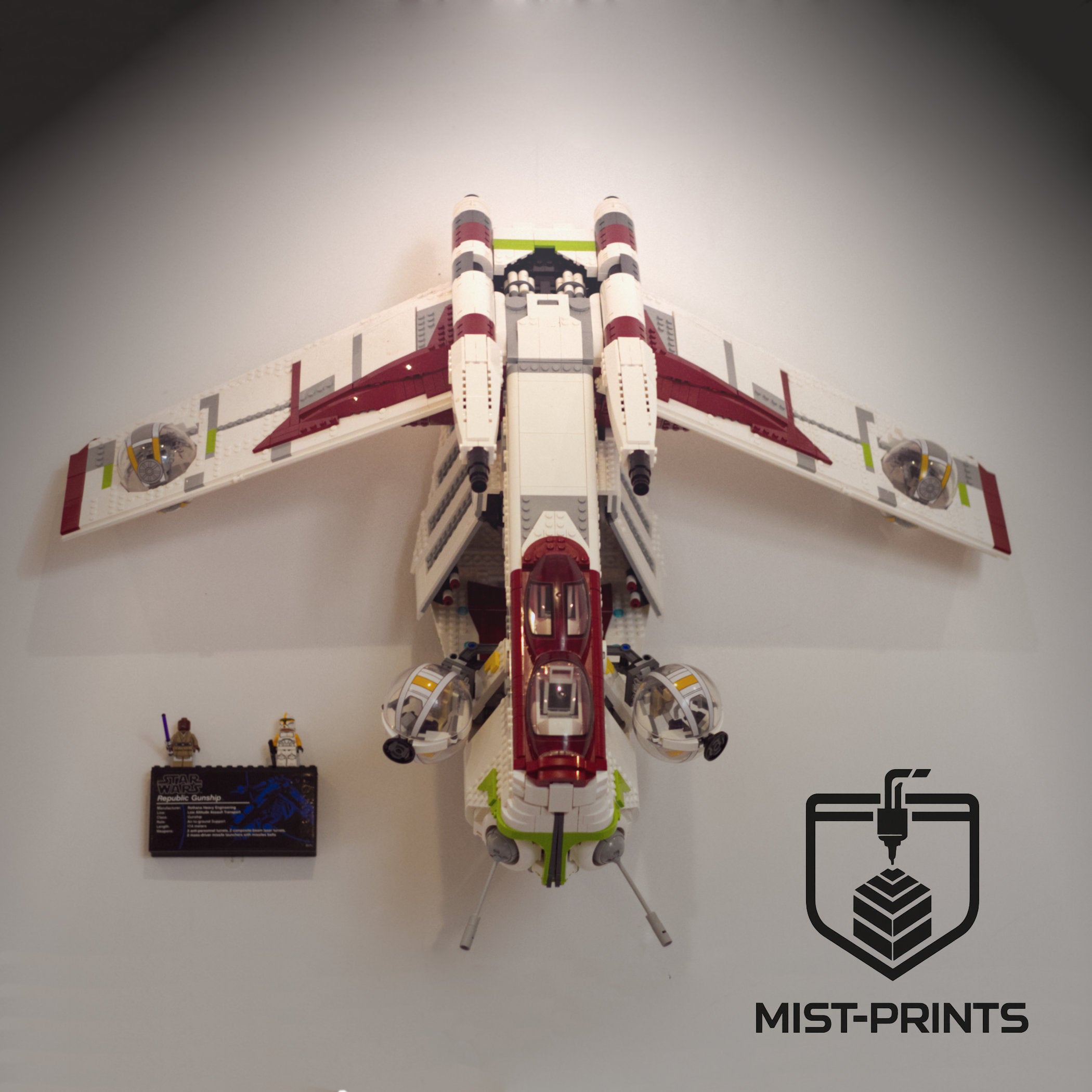 Premium Wandbeugel – Compatibel met LEGO® Star Wars™ UCS Republic Gunship™ 75309