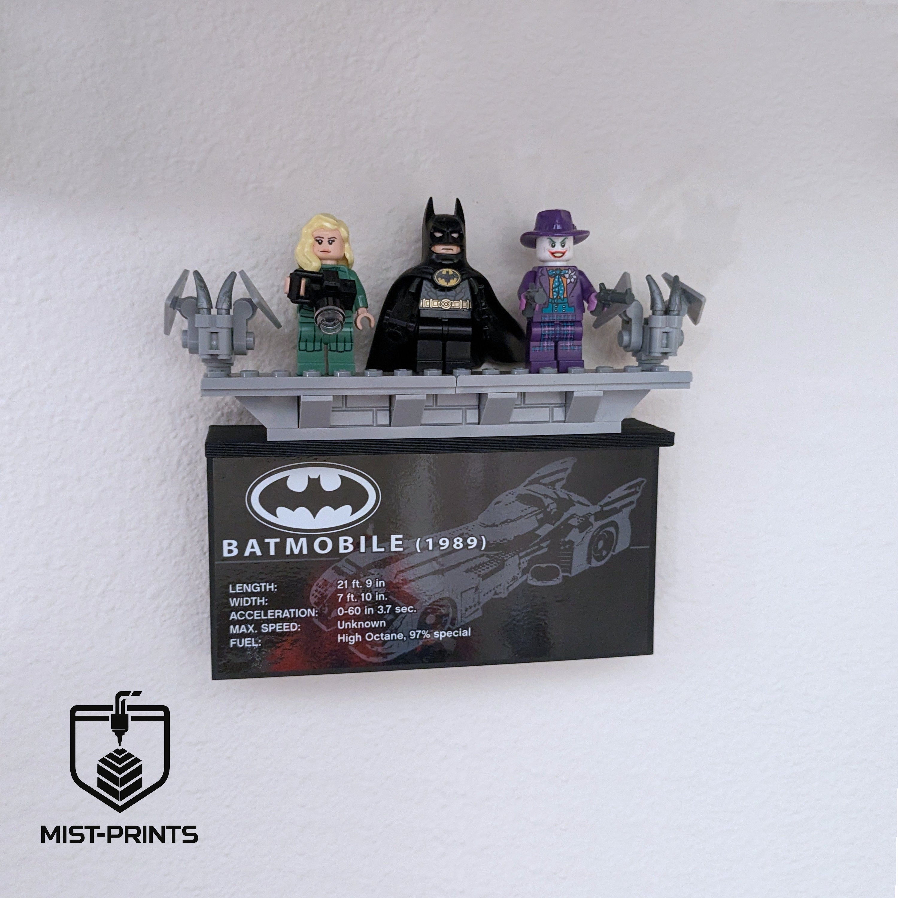 Premium Wandbeugel – Compatibel met LEGO® DC Batman™ 1989 Batmobile™ 76139