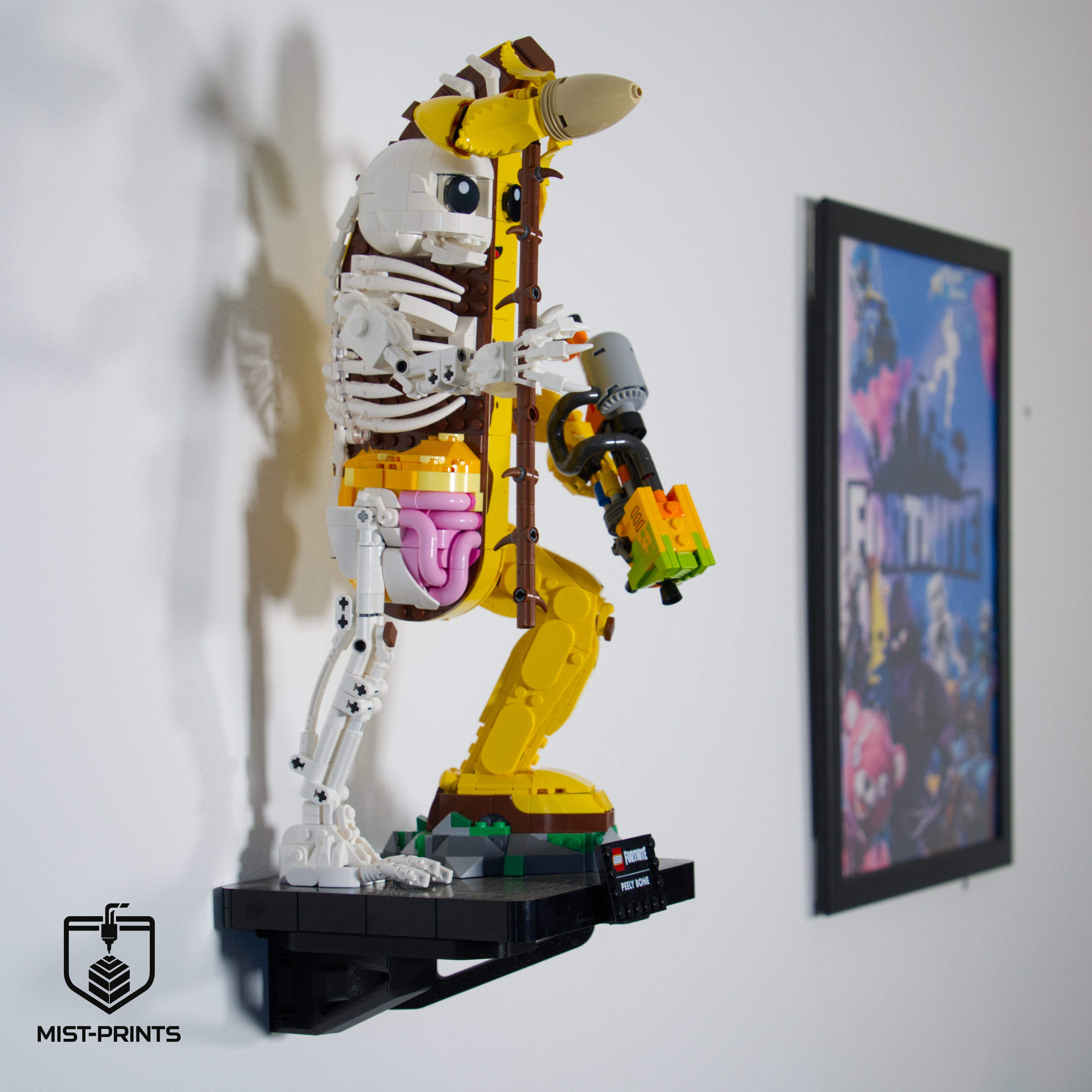 Premium Wandbeugel – Compatibel met LEGO® Peely Bone 77072