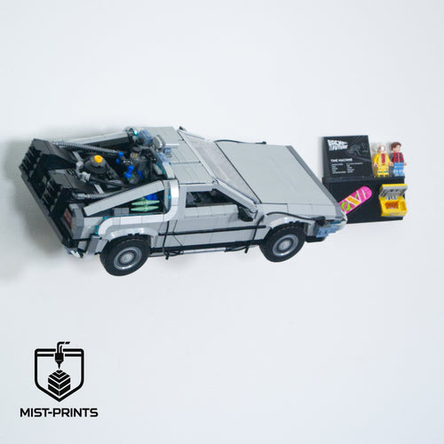 Premium Wandbeugel – Compatibel met LEGO® Back to the Future Time Machine 10300