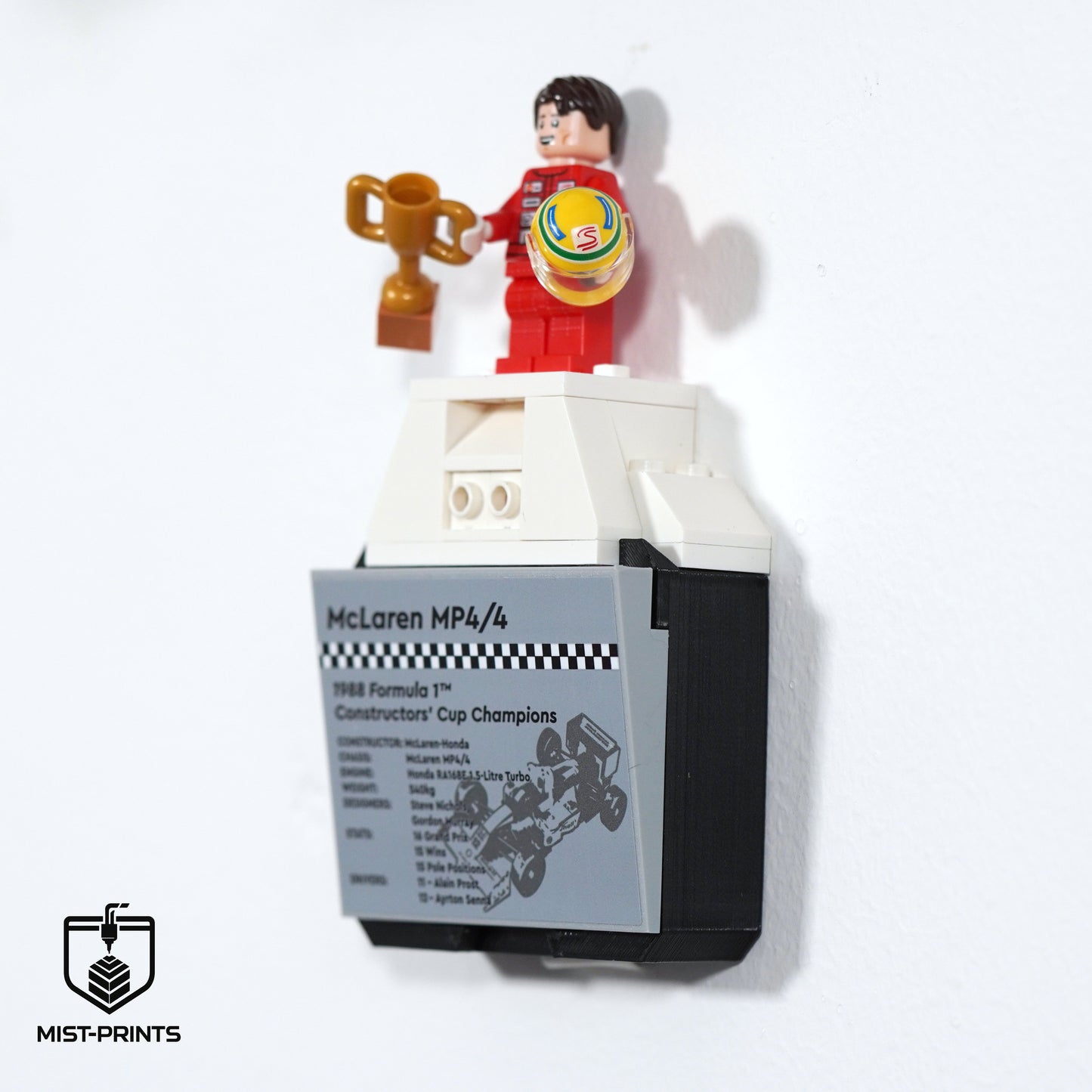 Premium Wandbeugel – Compatibel met LEGO® McLaren MP4/4 10330