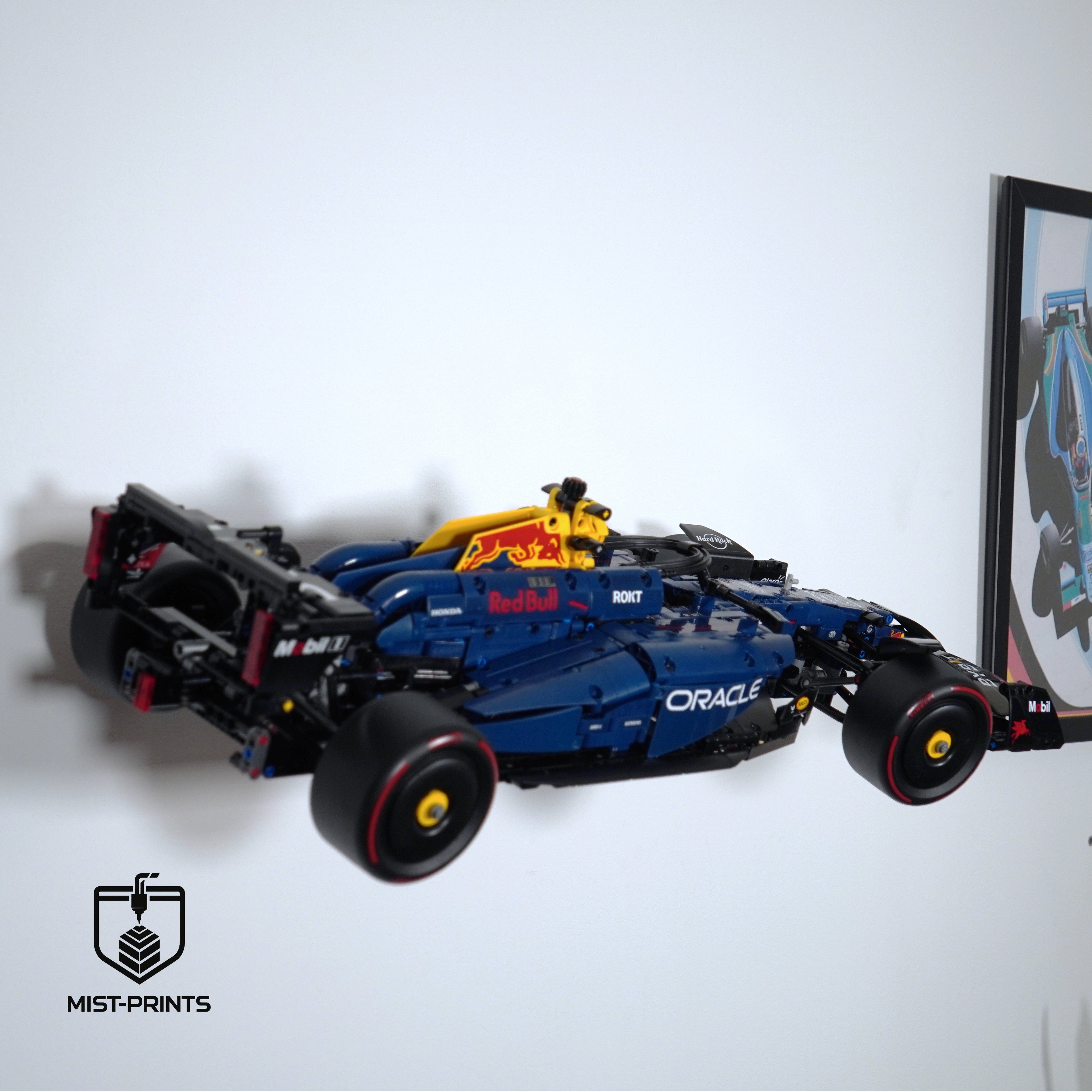 Premium Wandbeugel – Compatibel met LEGO® Red Bull F1 42206