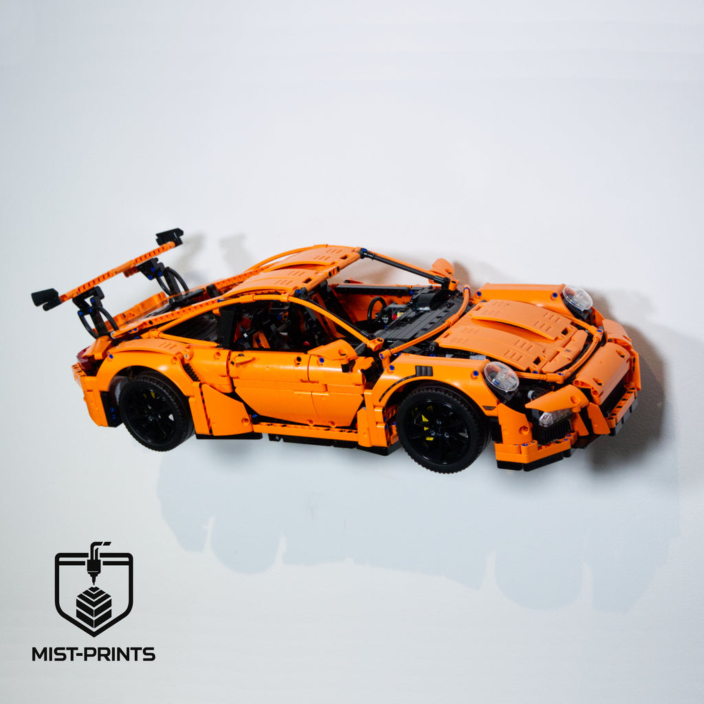 Premium Wandbeugel – Compatibel met LEGO® Technic Porsche 911 GT3 RS 42056