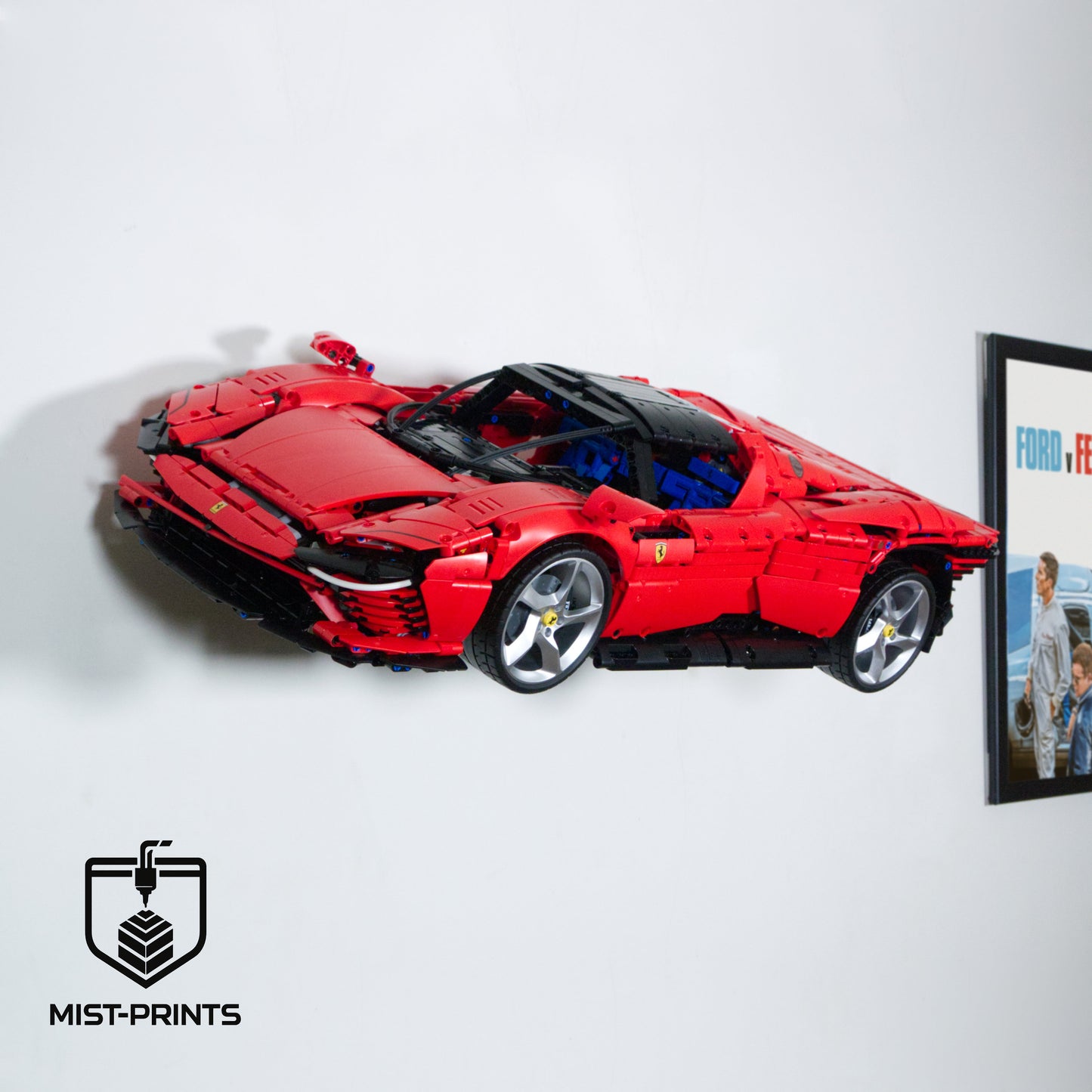 Premium Wandbeugel – Compatibel met LEGO® Technic Ferrari Daytona SP3 42143