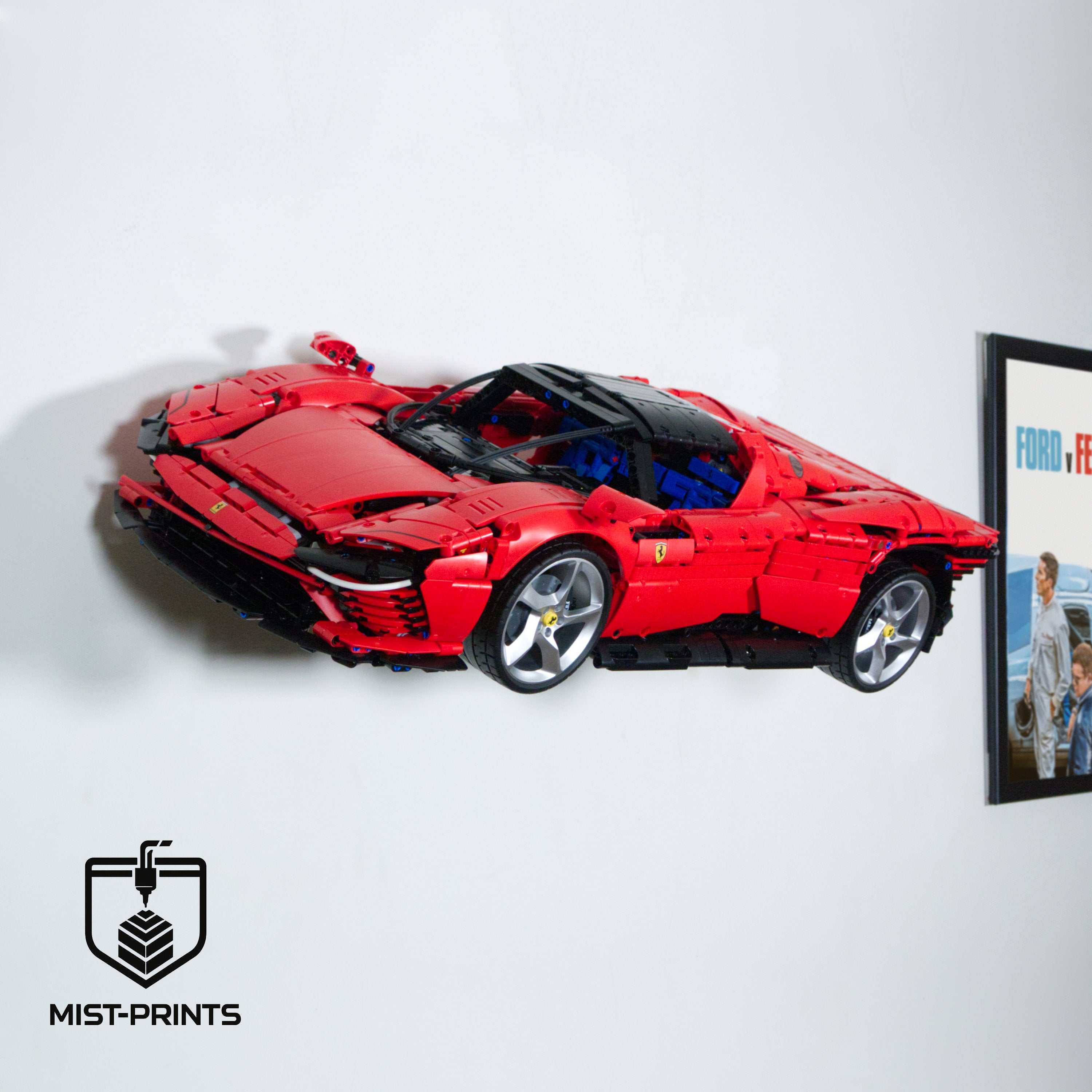 Premium Wandbeugel – Compatibel met LEGO® Technic Ferrari Daytona SP3 42143