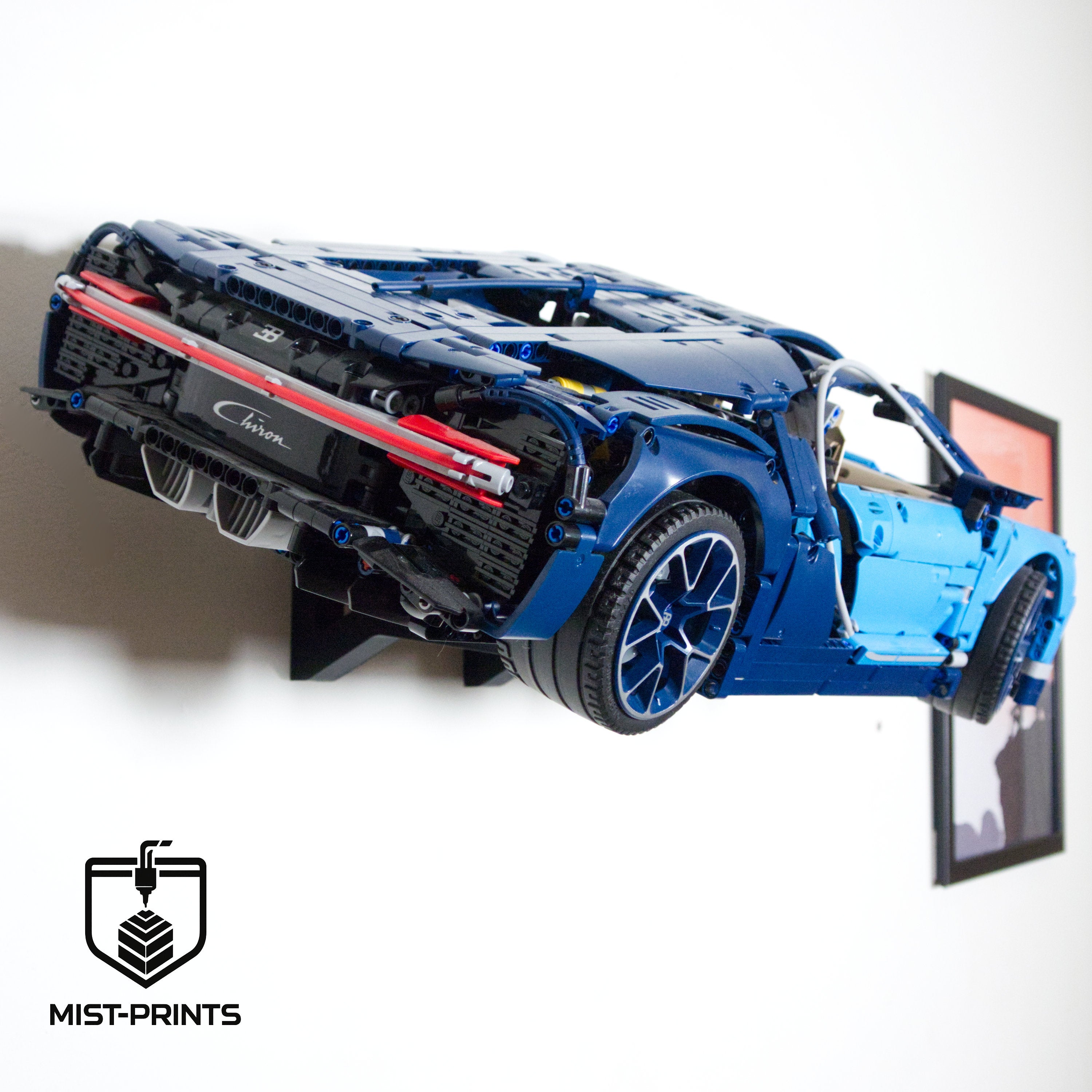 Premium Wandbeugel – Compatibel met LEGO® Technic Bugatti Chiron 42083