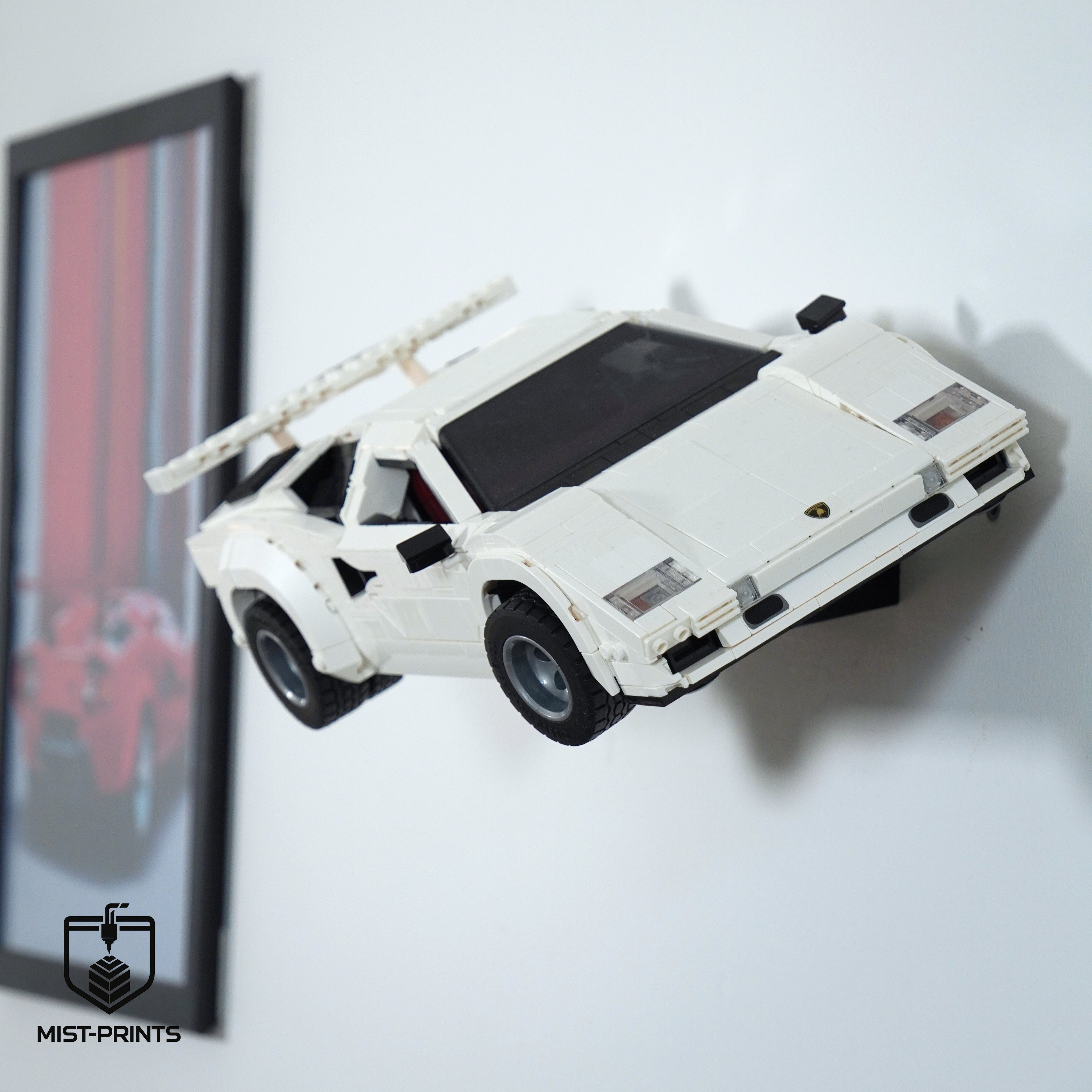 Premium Wandbeugel – Compatibel met LEGO® Lamborghini Countach 10337