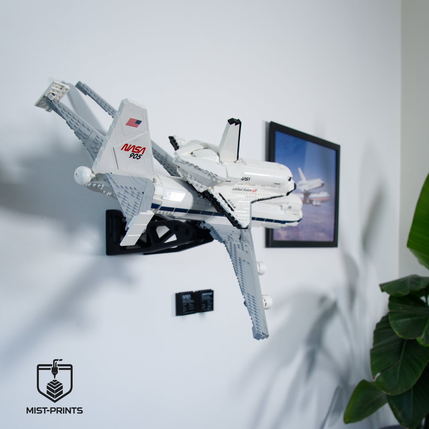 Premium Wandbeugel – Compatibel met LEGO® Icons Shuttle Carrier Aircraft 10360