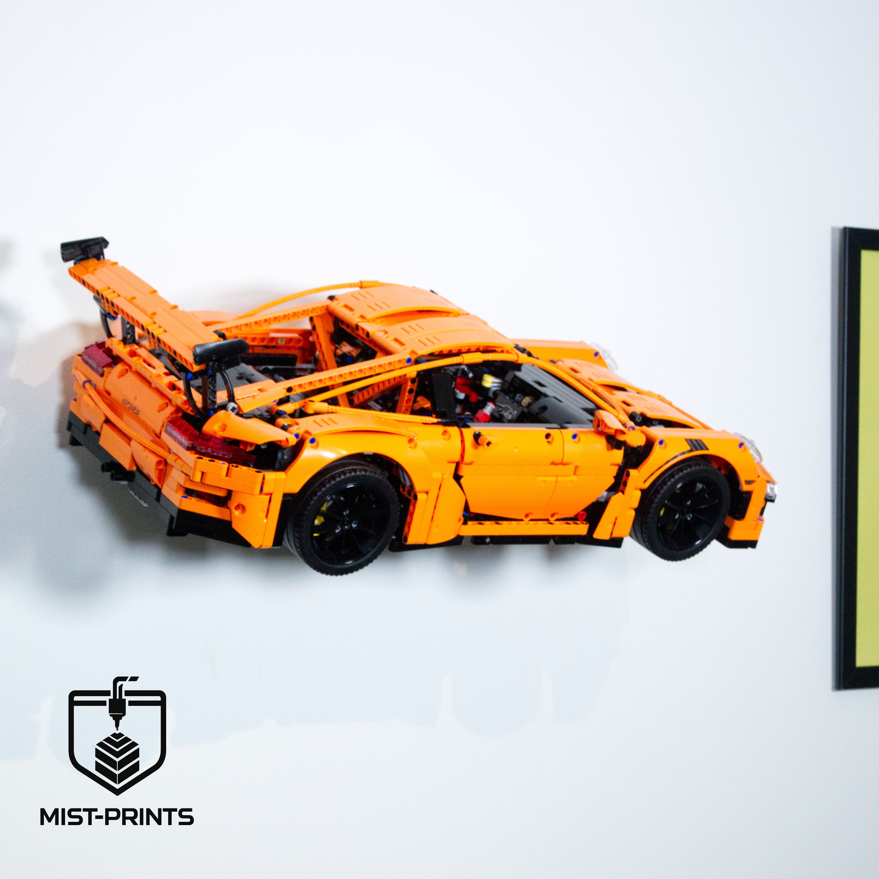 Premium Wandbeugel – Compatibel met LEGO® Technic Porsche 911 GT3 RS 42056