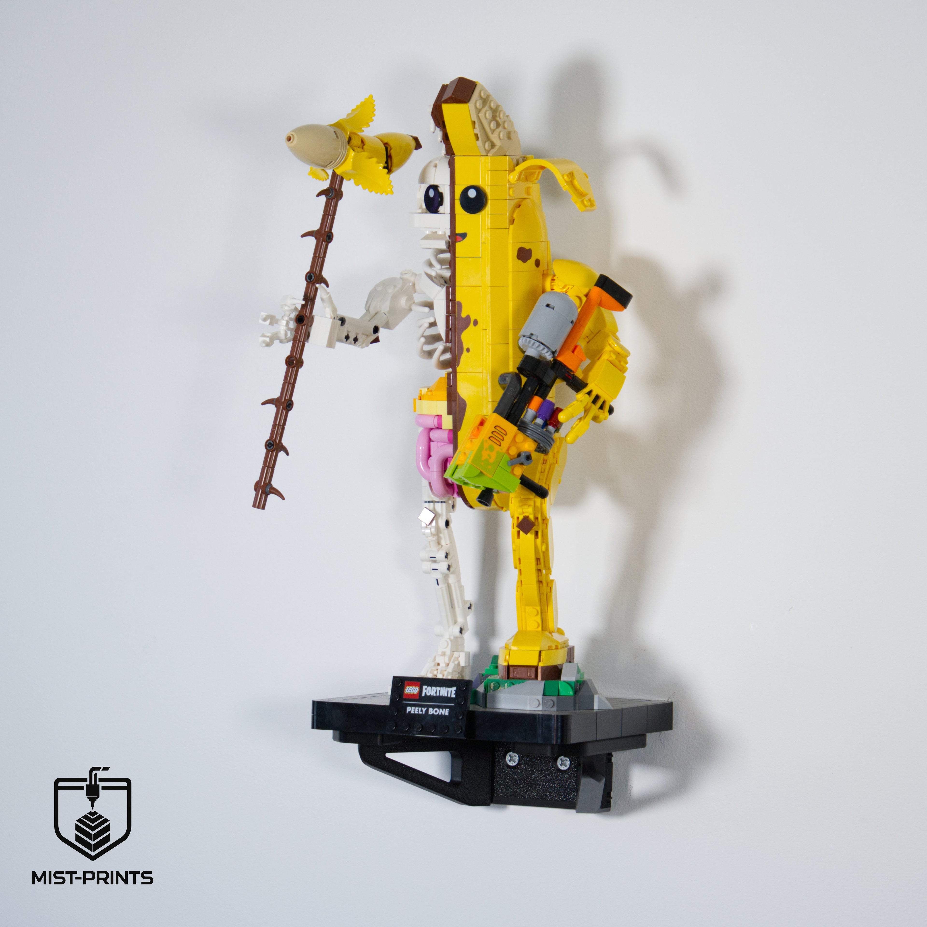 Premium Wandbeugel – Compatibel met LEGO® Peely Bone 77072