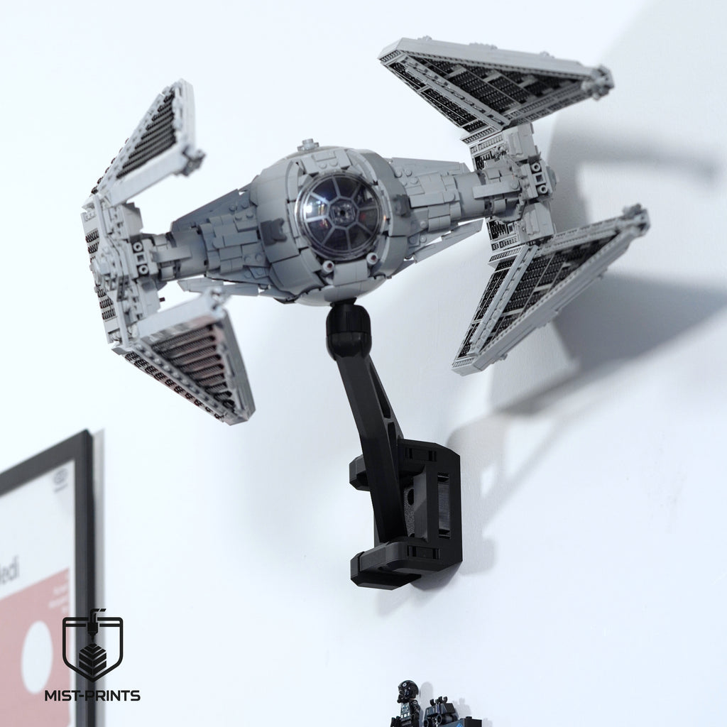 Premium Wandbeugel – Compatibel met LEGO® Star Wars™ UCS TIE Interceptor™ 75382