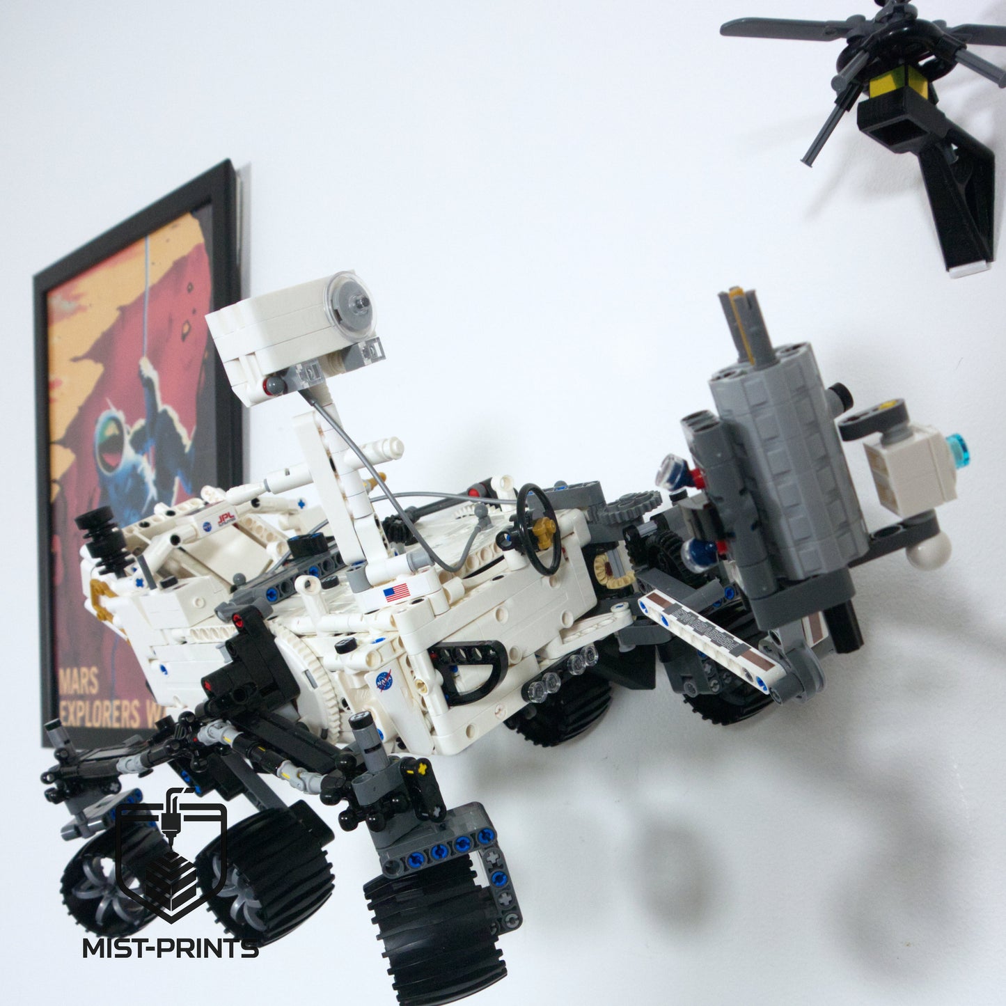 Premium Wandbeugel – Compatibel met LEGO® Technic NASA Mars Rover Perseverance 42158