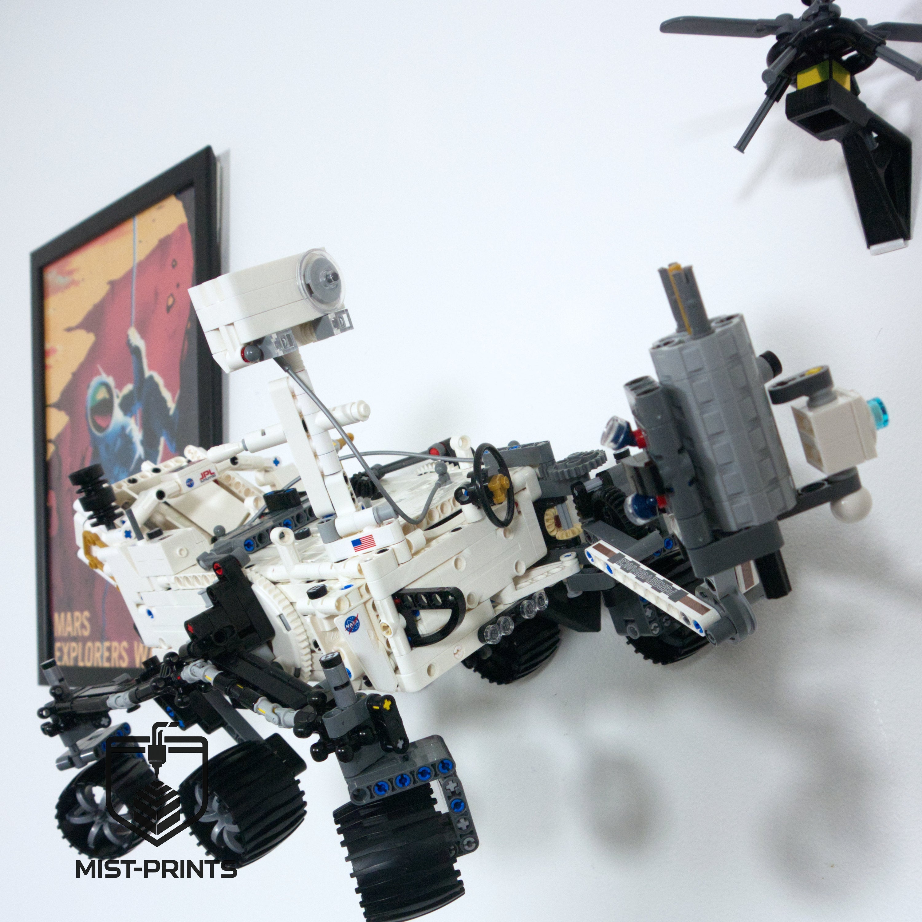 Premium Wandbeugel – Compatibel met LEGO® Technic NASA Mars Rover Perseverance 42158