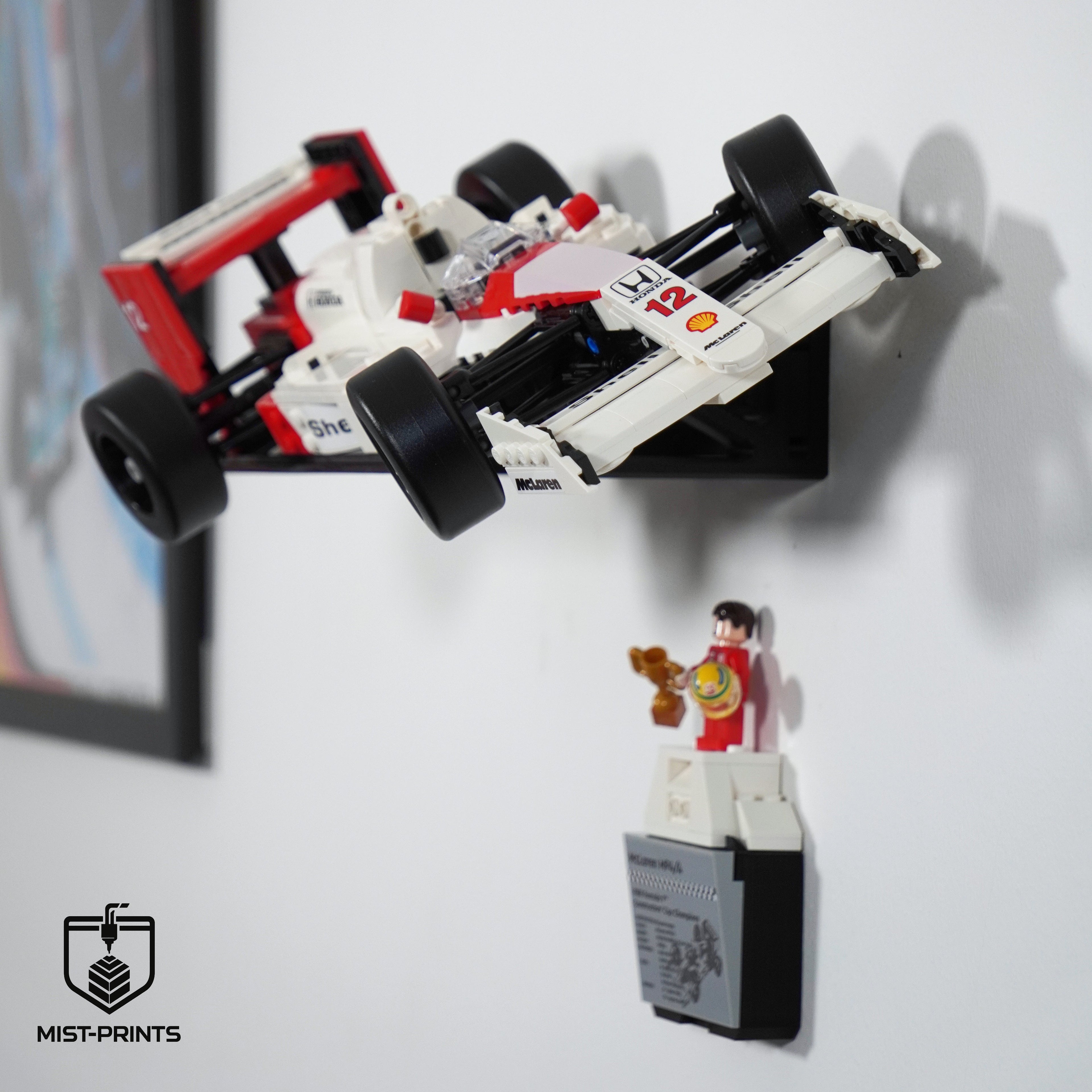 Premium Wandbeugel – Compatibel met LEGO® McLaren MP4/4 10330