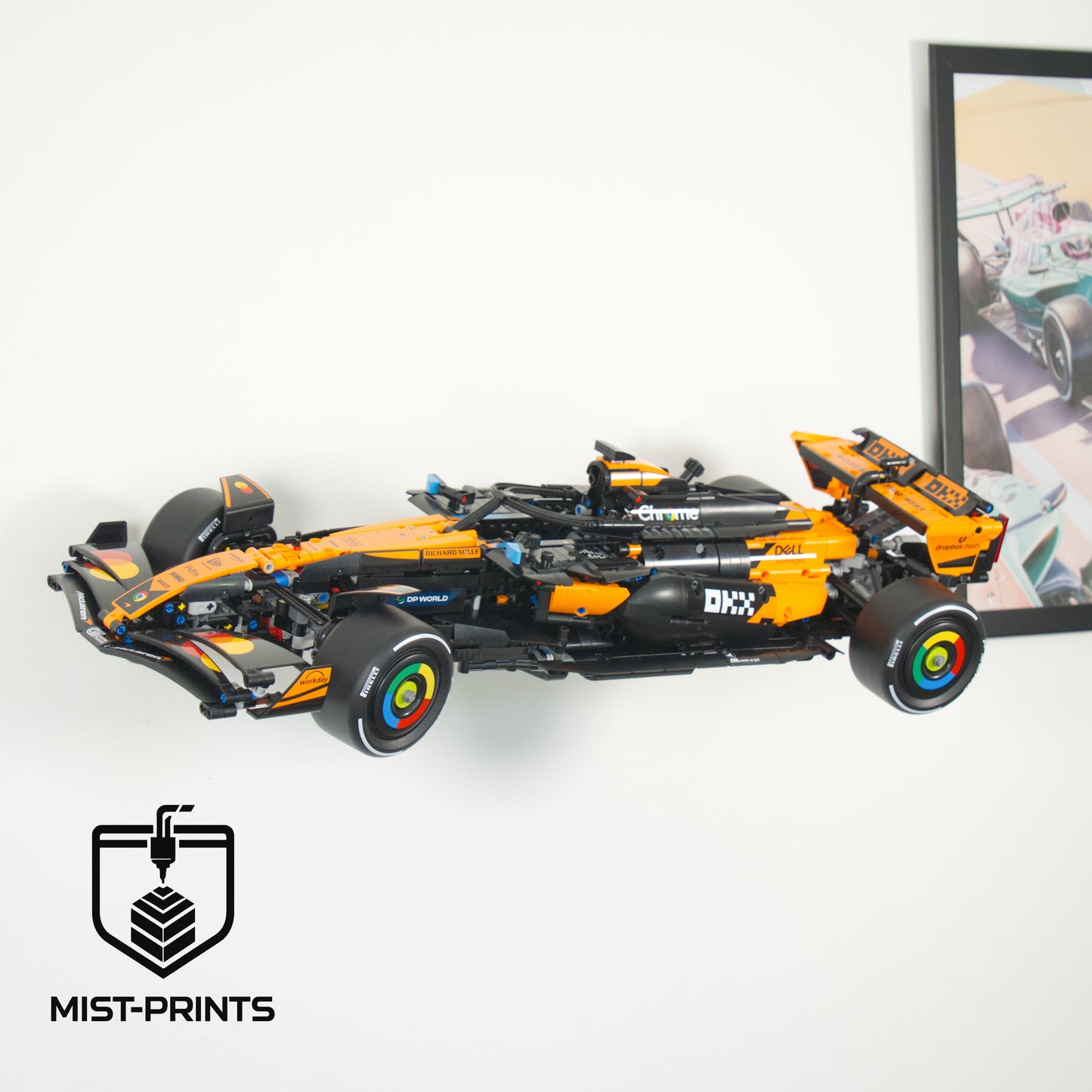 Premium Wandbeugel – Compatibel met LEGO® Technic McLaren F1 Team MCL38 42228