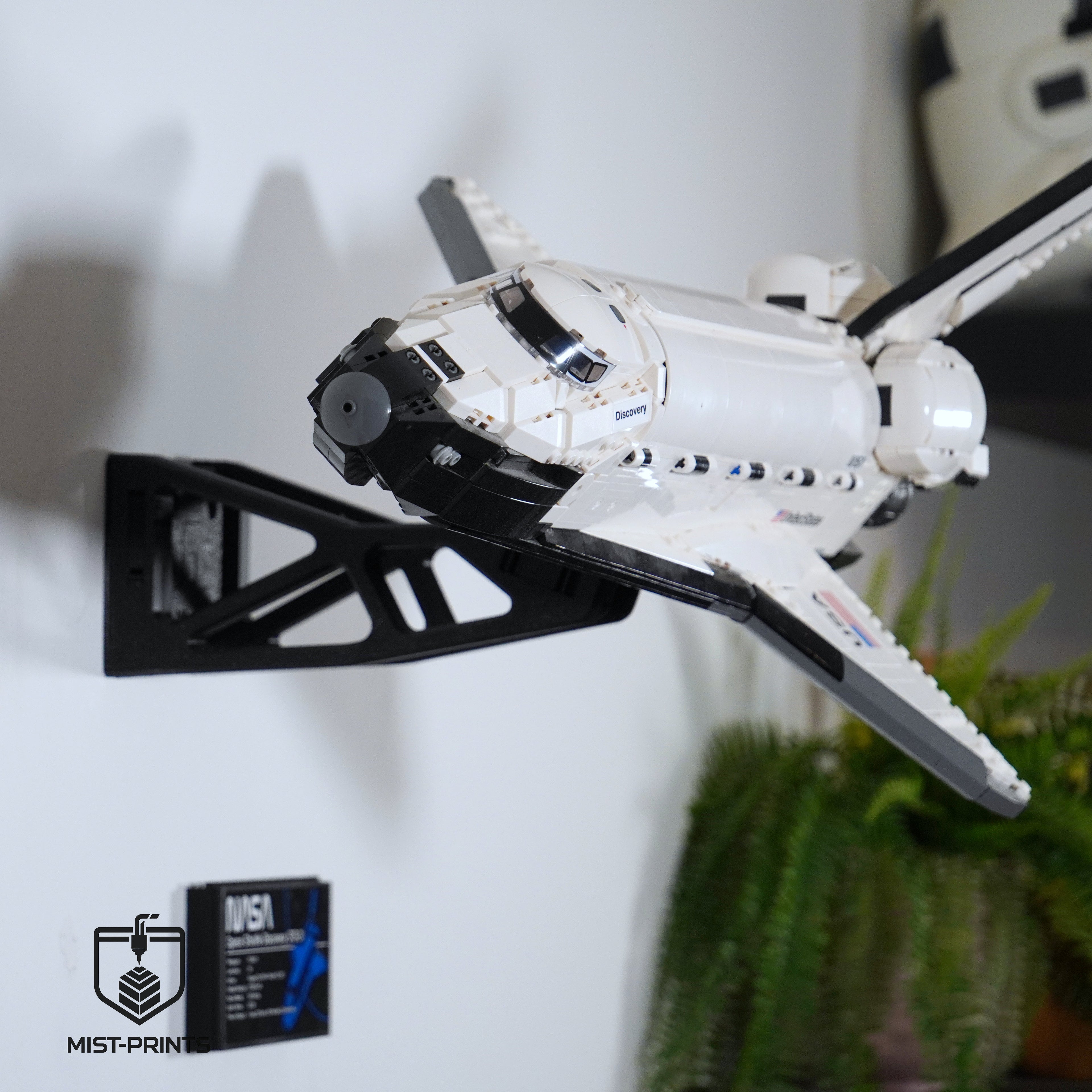 Premium Wandbeugel – Compatibel met LEGO® NASA Space Shuttle Discovery 10283