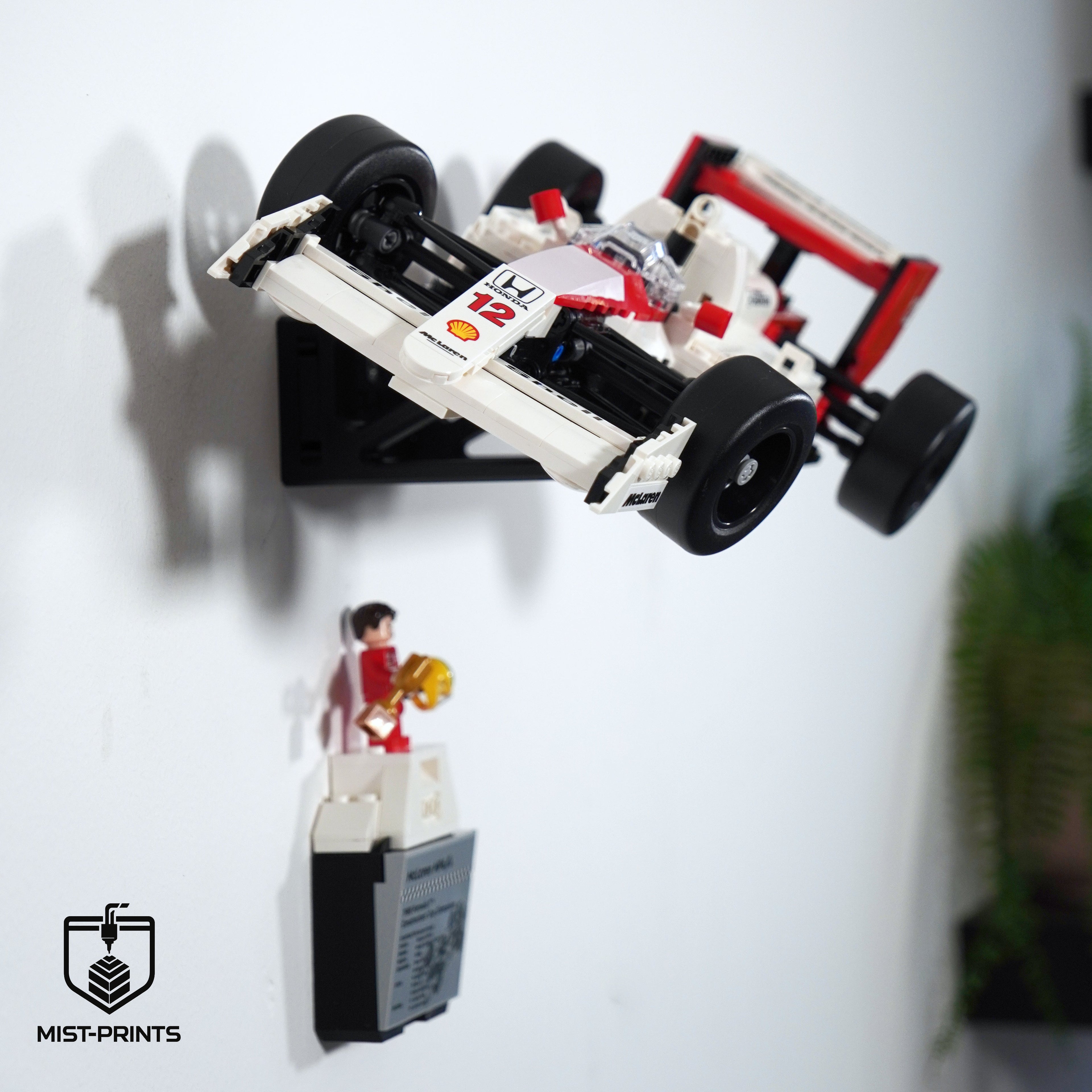 Premium Wandbeugel – Compatibel met LEGO® McLaren MP4/4 10330