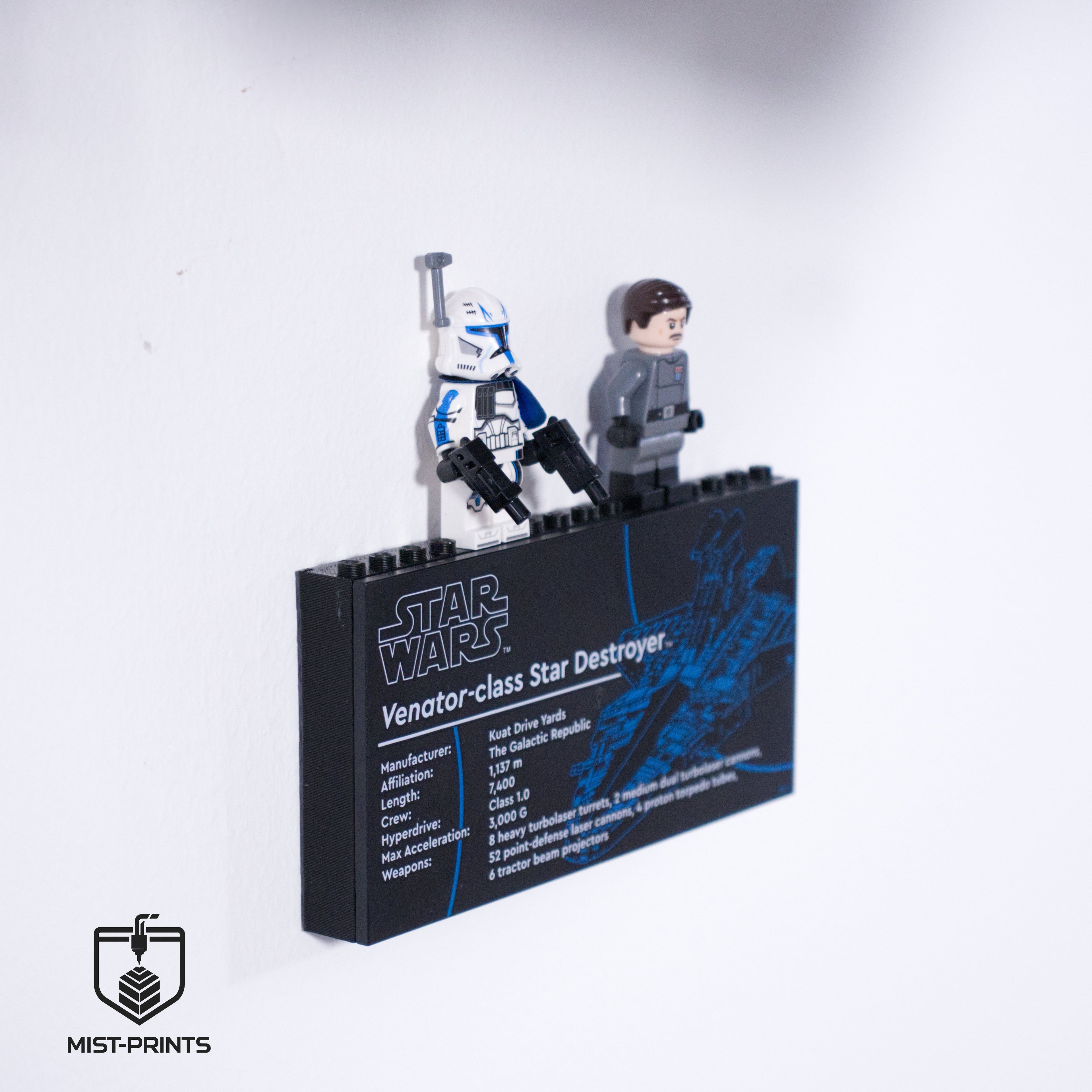 Premium Wandbeugel – Compatibel met LEGO® Star Wars™ UCS Venator-Class Republic Attack Cruiser™ 75367