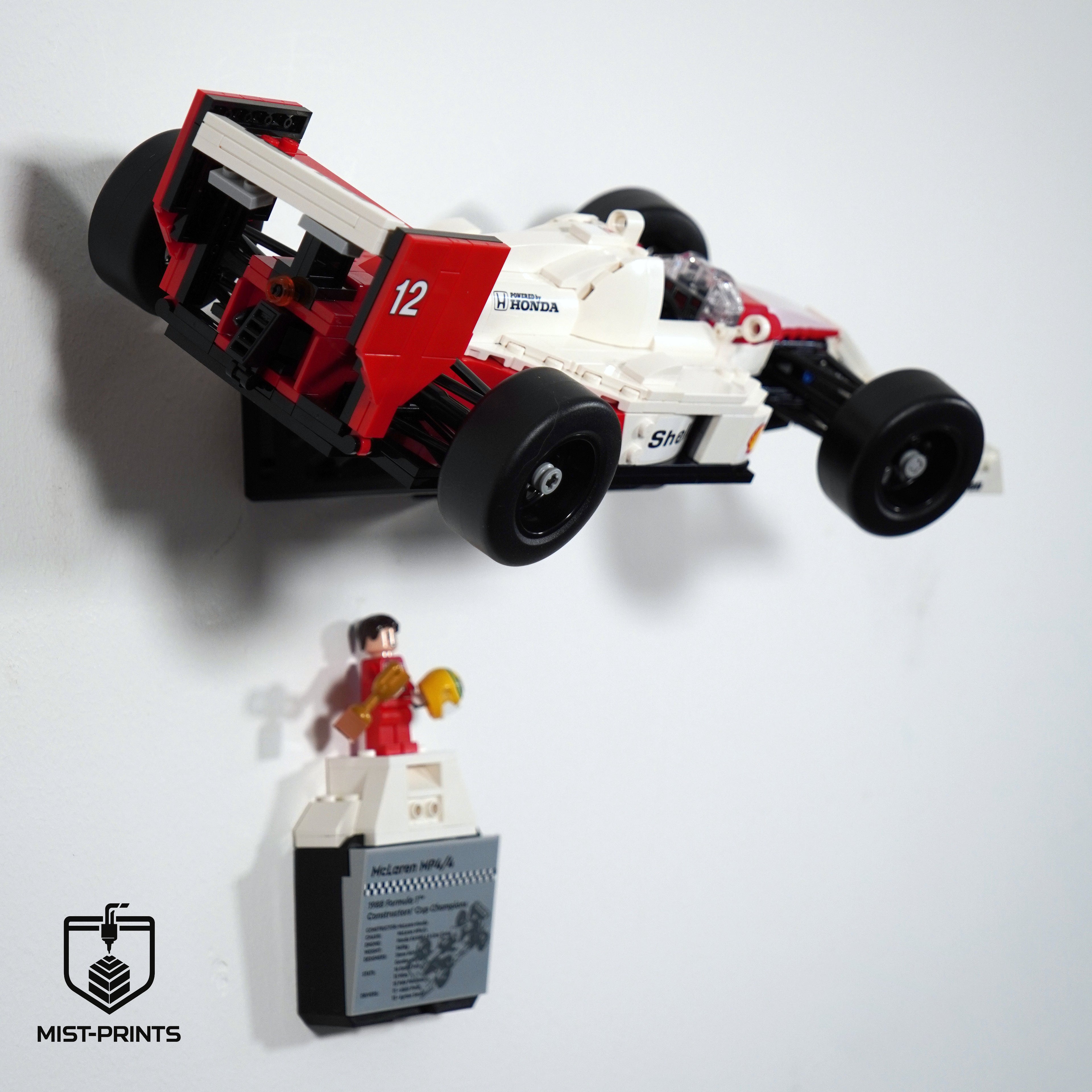 Premium Wandbeugel – Compatibel met LEGO® McLaren MP4/4 10330