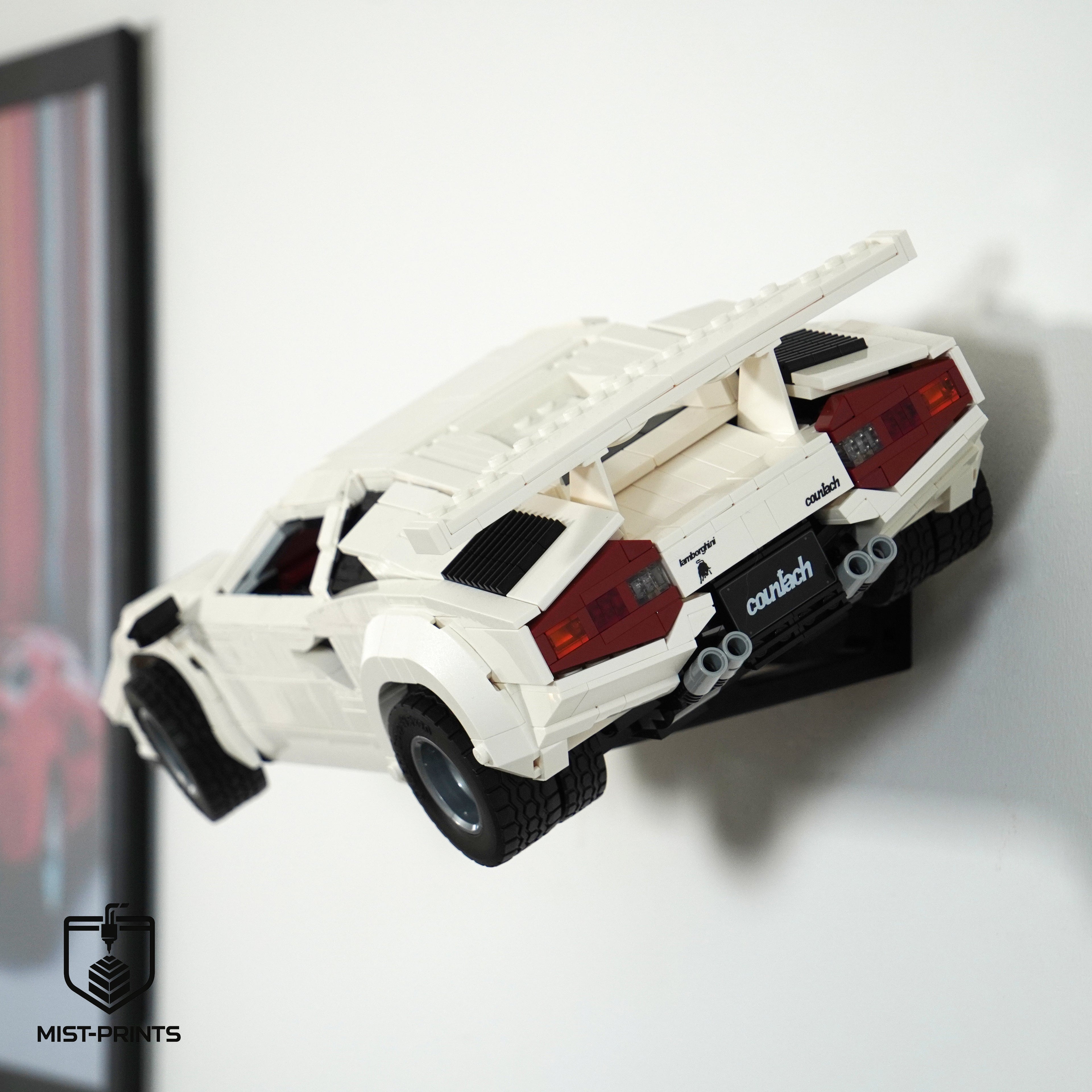 Premium Wandbeugel – Compatibel met LEGO® Lamborghini Countach 10337