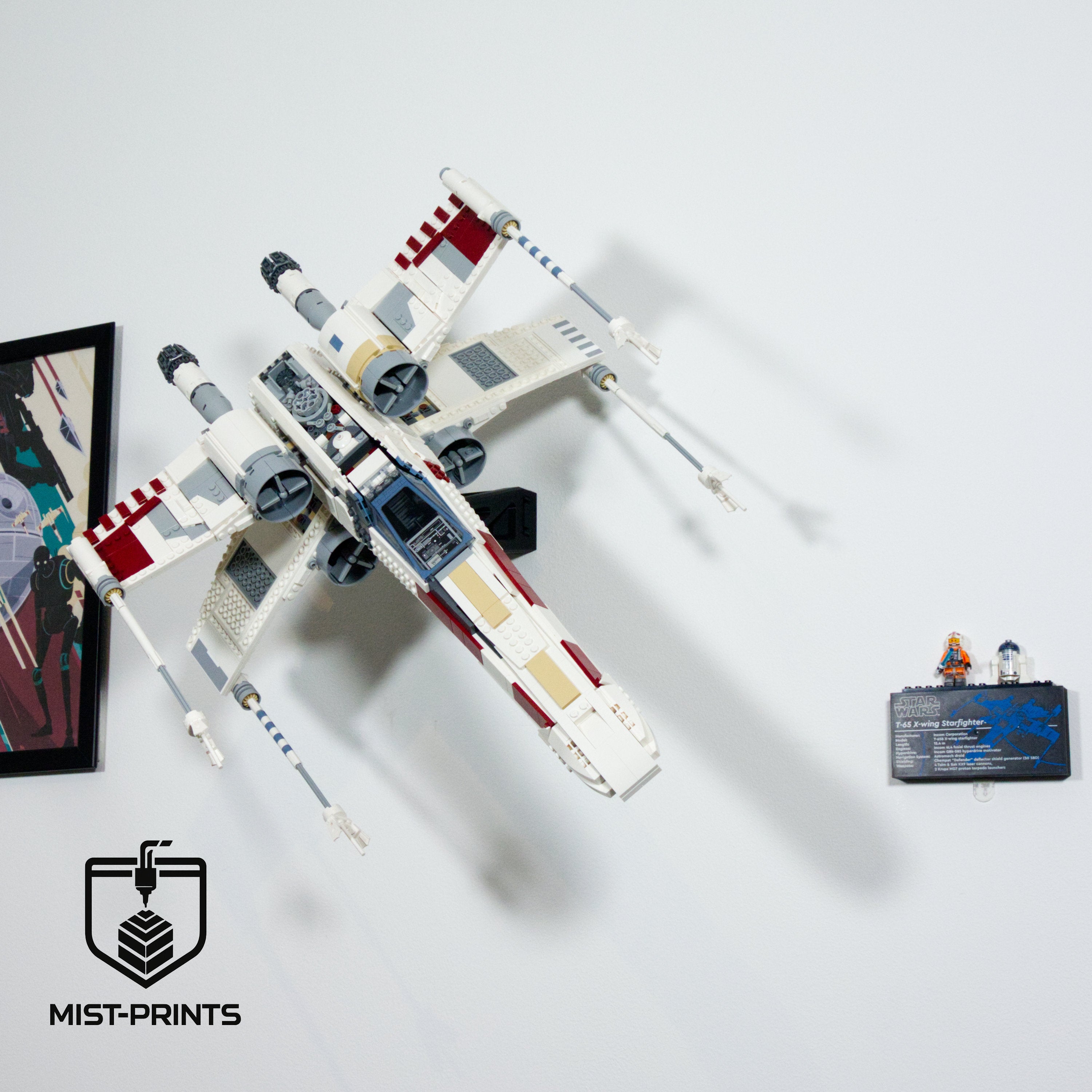 Premium Wandbeugel – Compatibel met LEGO® Star Wars™ X-Wing Starfighter 75355