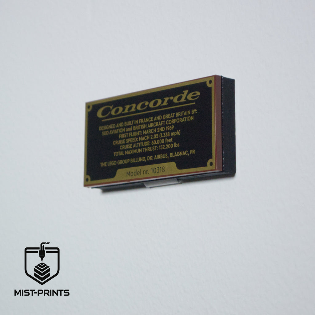 Premium Wandbeugel – Compatibel met LEGO® Concorde 10318