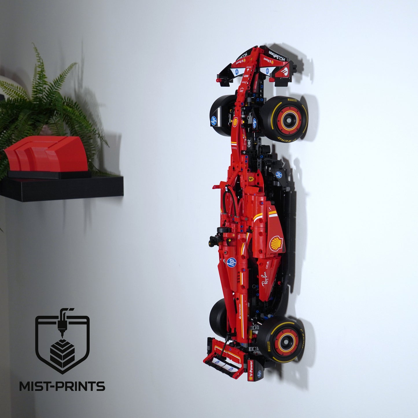 Universele 2-delige Wandbeugel – Compatibel met LEGO® Ferrari F1 42207