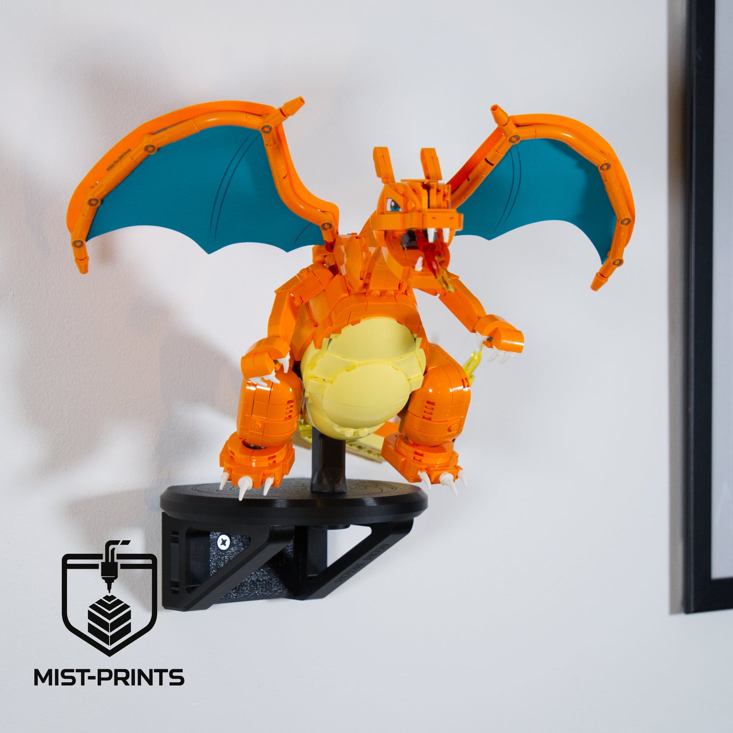 Premium Wandbeugel Set (3-delig) – Compatibel met LEGO® Pokémon™ Venusaur, Charizard & Blastoise 72153