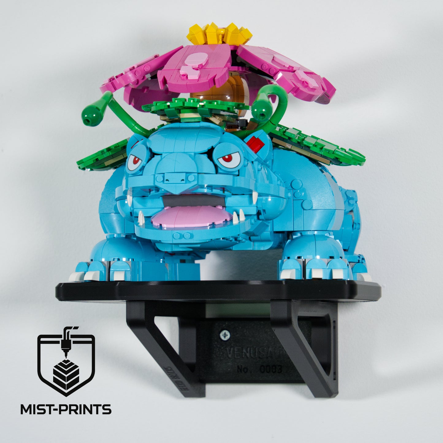 Premium Wandbeugel Set (3-delig) – Compatibel met LEGO® Pokémon™ Venusaur, Charizard & Blastoise 72153