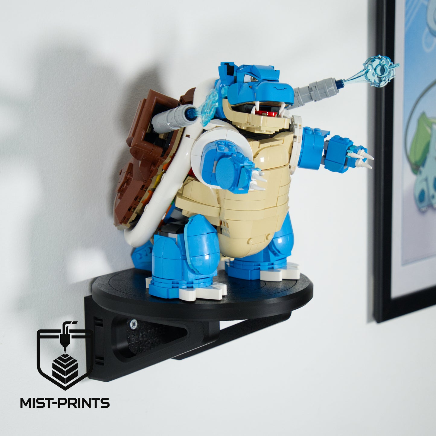 Premium Wandbeugel Set (3-delig) – Compatibel met LEGO® Pokémon™ Venusaur, Charizard & Blastoise 72153
