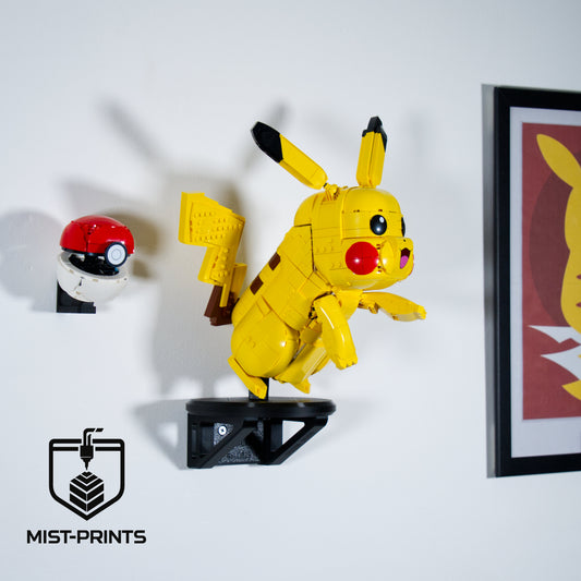 Premium Wandbeugel – Compatibel met LEGO® Pokémon™ Pikachu en Pokéball 72152